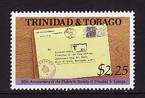 Тринидад и Тобаго, 1992, 50 лет филателистическому обществу, 1 марка